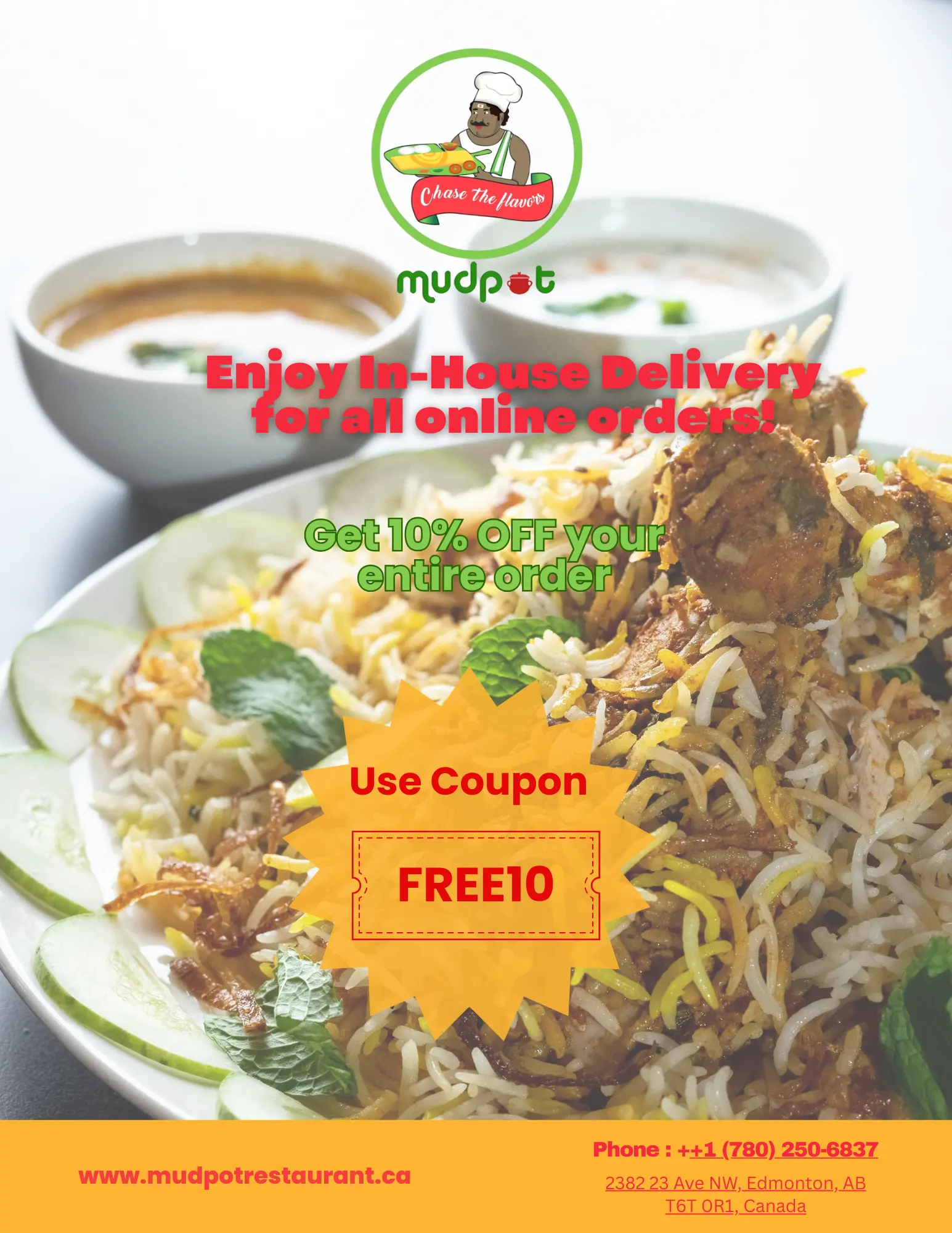 Mudpot South Indian Restaurant Special Offer