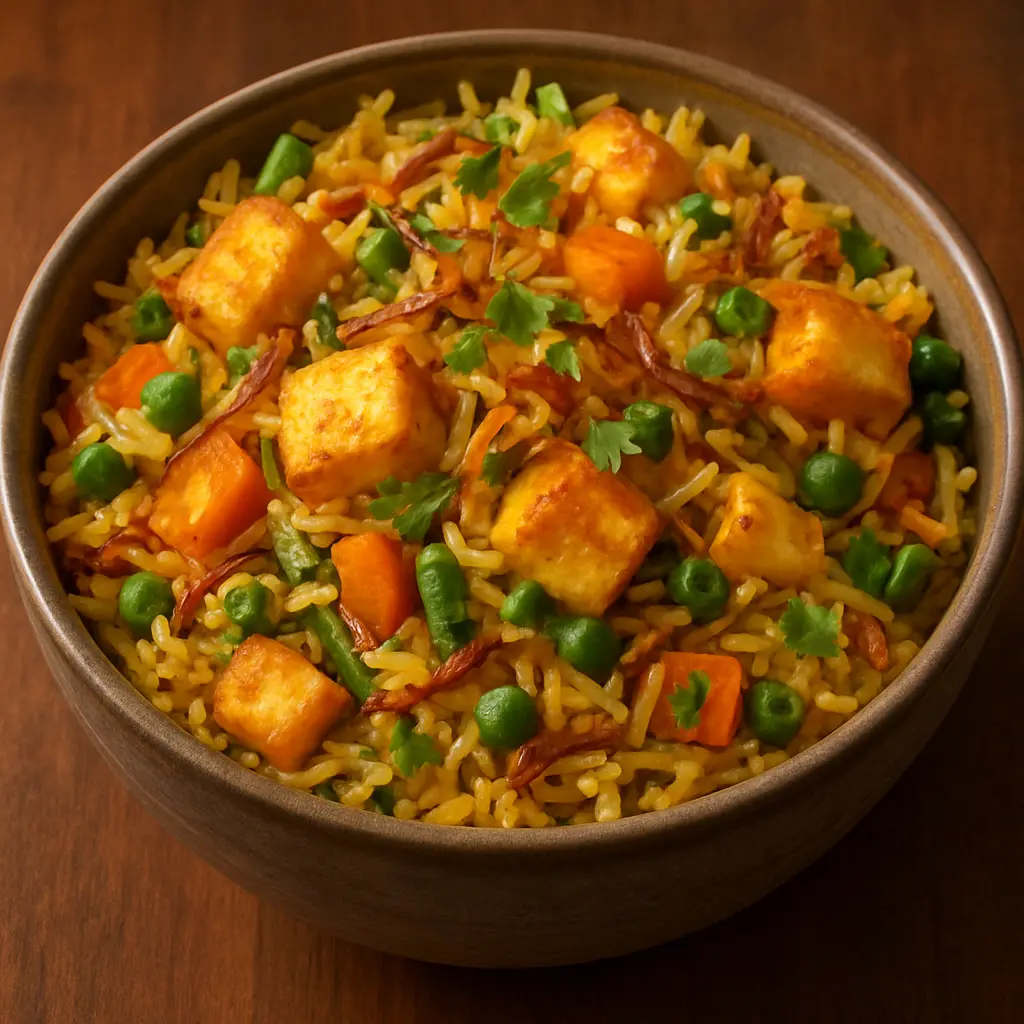 Delicious Veg Biryani at Mudpot South Indian Restaurant in Edmonton, AB